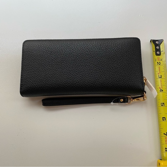 NWT Michael Kors Jet Set Travel Large Pebbled Leather Wristlet - Picture 14 of 15